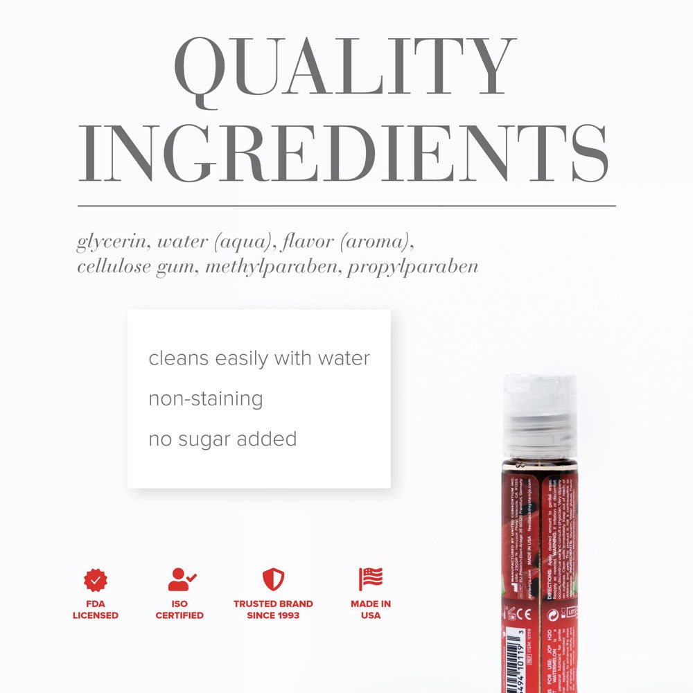 JO H2O Succulent Watermelon Lube Water Based Lubricant 30ml - LOTIONS & LUBES