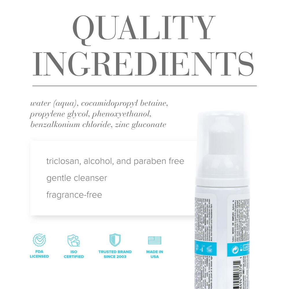 JO Refresh Foaming Toy Cleaner 50 Milliliters Safe Gentle - HEALTH CARE