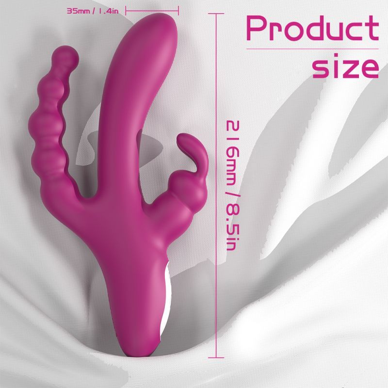 Joker Triple Ecstasy Vibrator - Adult Toys