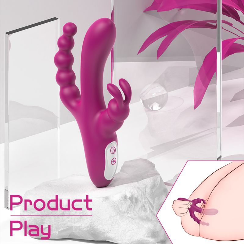 Joker Triple Ecstasy Vibrator - Adult Toys
