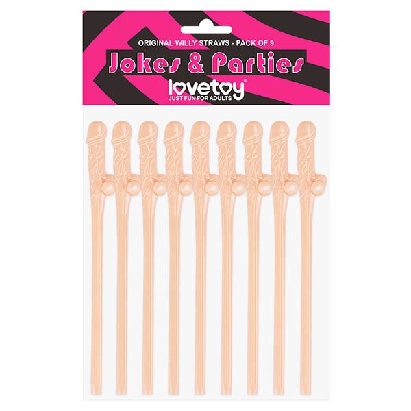Jokes & Parties Original Willy Straws - Set of 9 - NOVELTIES