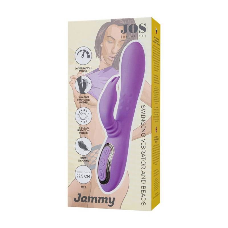 JOS Jammy Rabbit Vibrator Silicone 22.5cm - Adult Toys