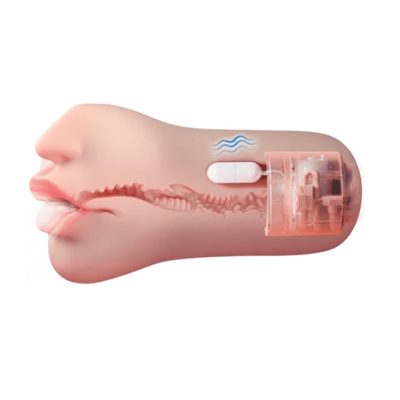 Kiss Sucking and Vibrating Masturbator Flesh - Adult Toys