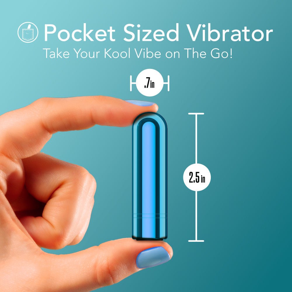 Kool Vibes - Rechargeable Mini Bullet - Blueberry - Blueberry 6.4 cm USB Rechargeable Bullet - BULLETS & EGGS
