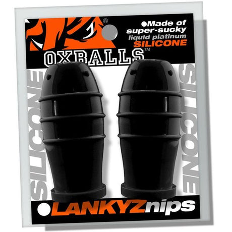 Lankyz Silicone Nipsuckers Black - Adult Toys