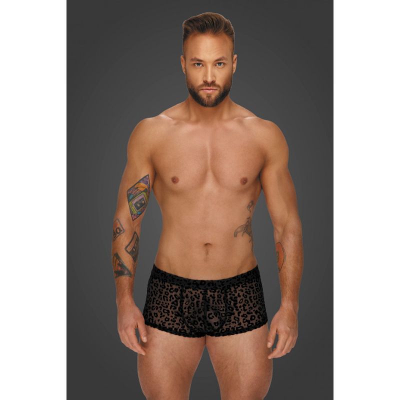 Leopard Flock Short Shorts - Lingerie