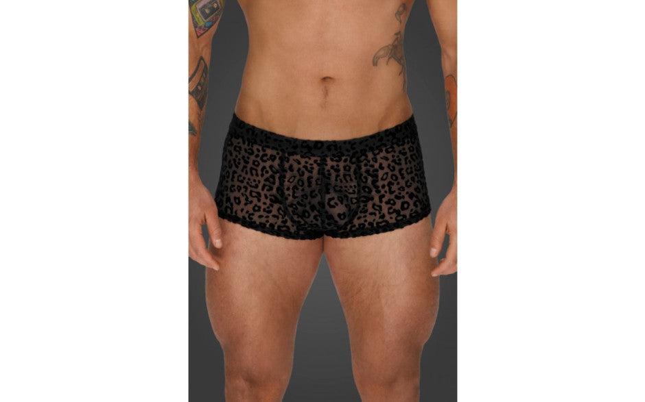 Leopard Flock Short Shorts - Lingerie