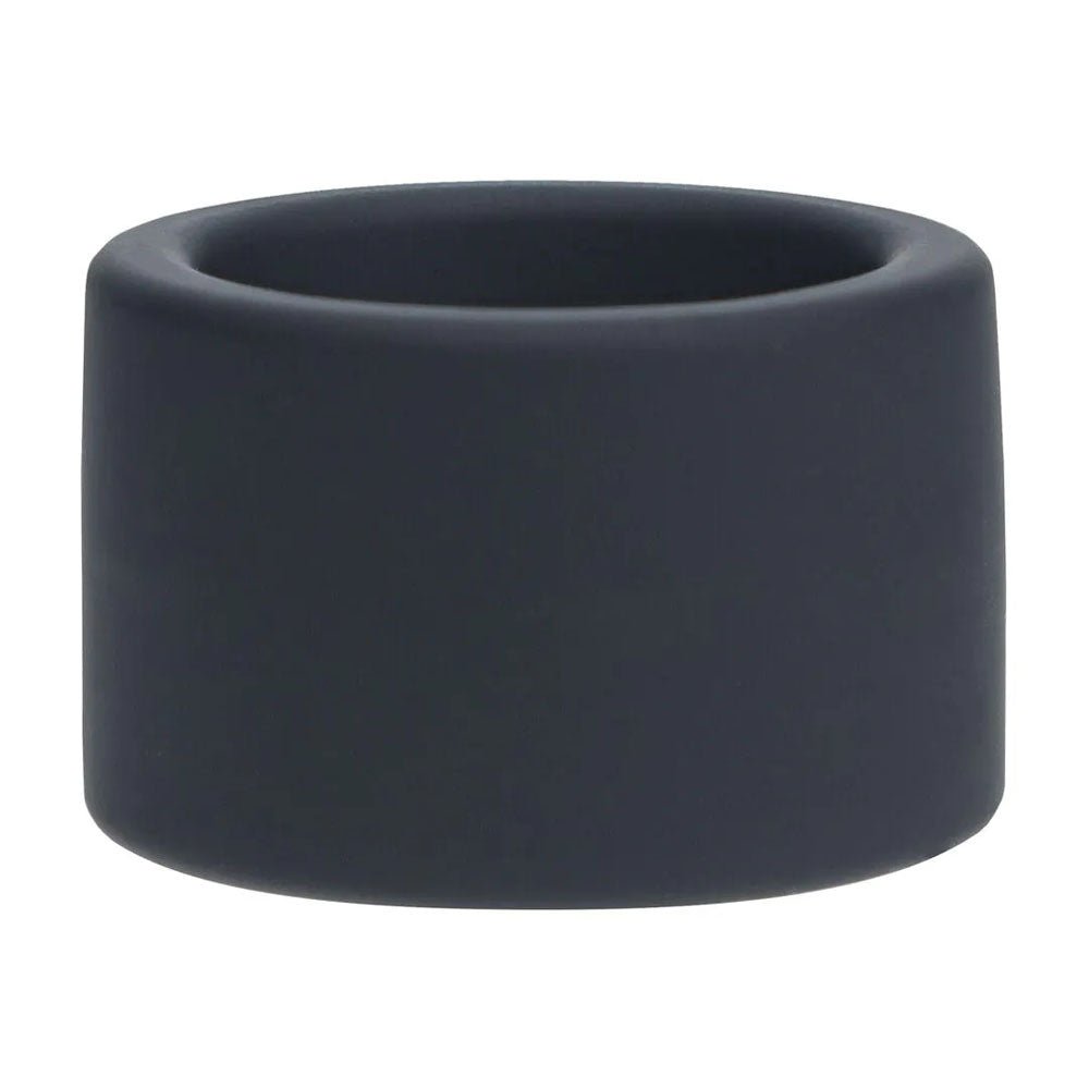 Levelz Liquid Silicone Ball Strap Medium Black For Men - COCK RINGS
