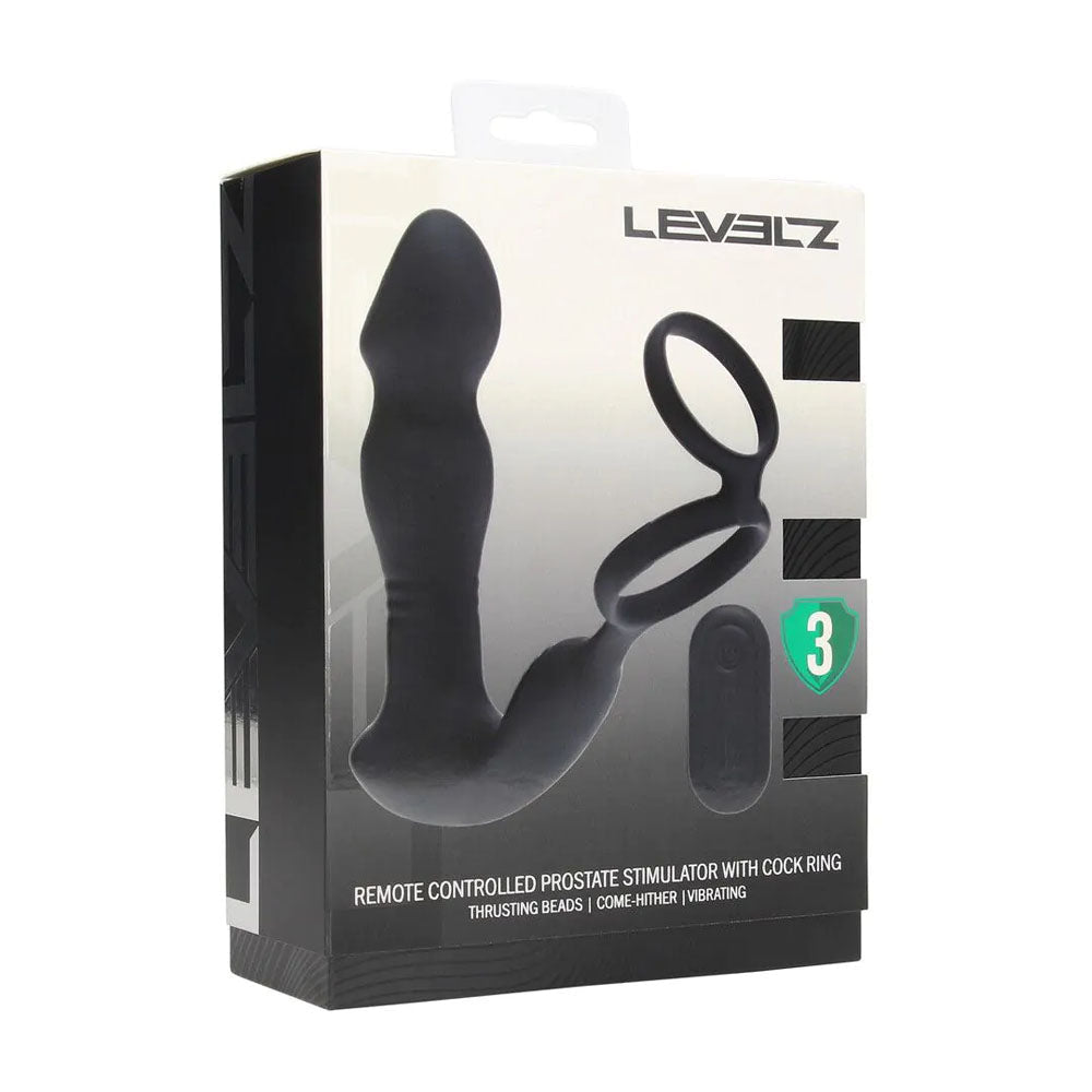 Levelz Remote Controlled Prostate Stimulator With Cock Ring - ANAL TOYS
