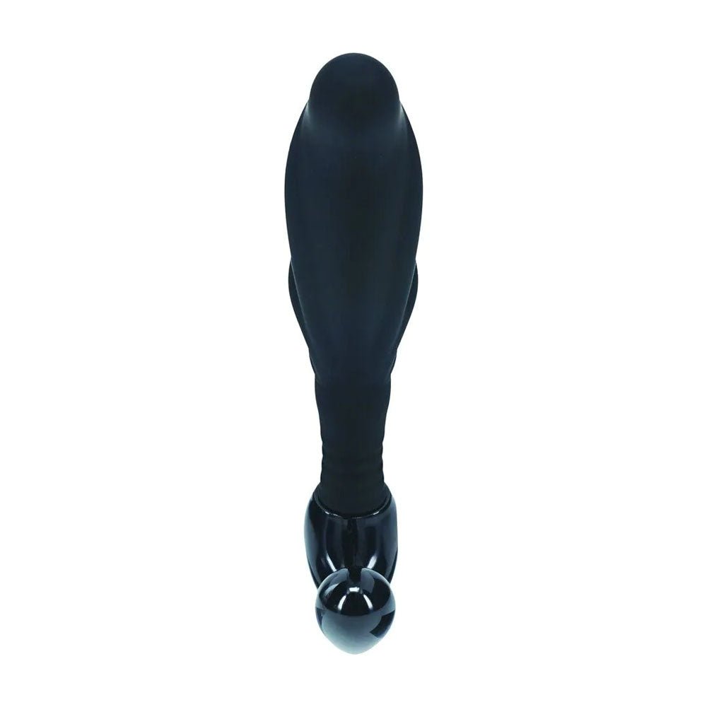 Levelz Rippled Prostate Massager Hard Loop Medium Black - ANAL TOYS