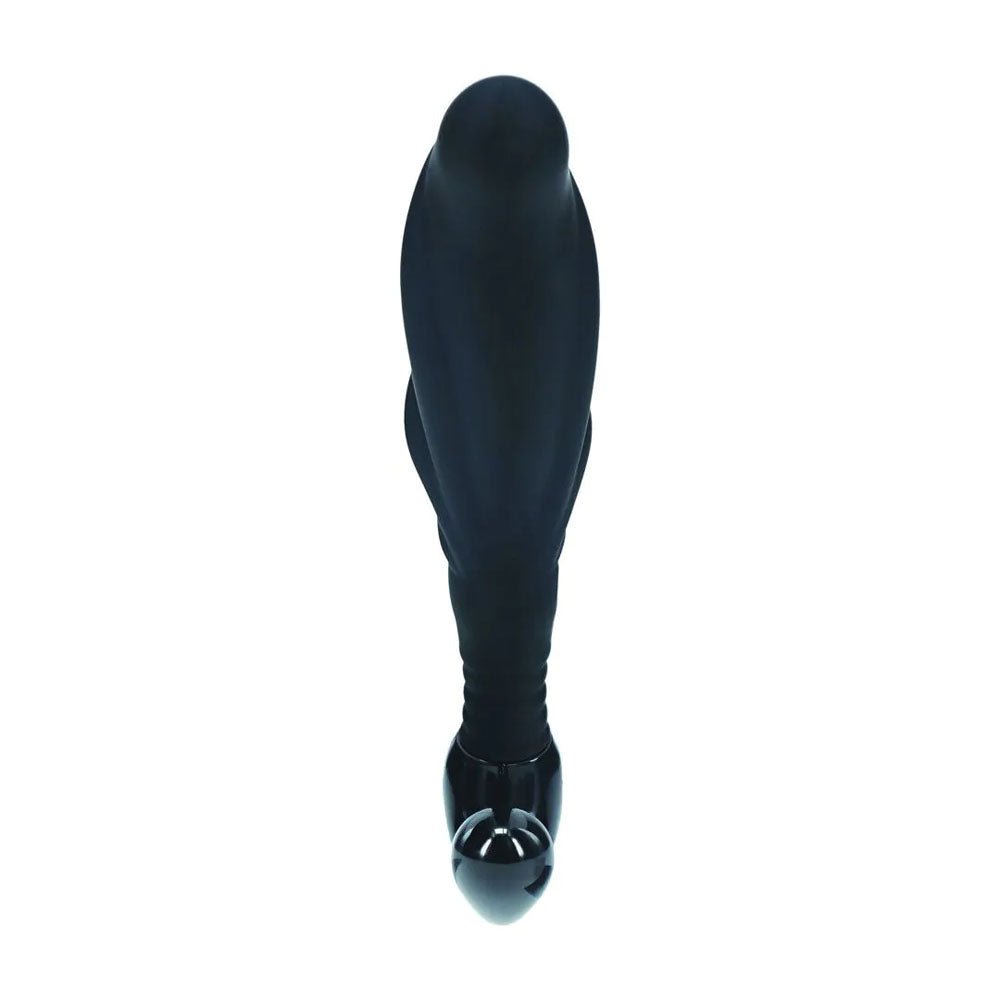 LEVELZ Rippled Prostate Massager With Hard Loop Large Black - ANAL TOYS