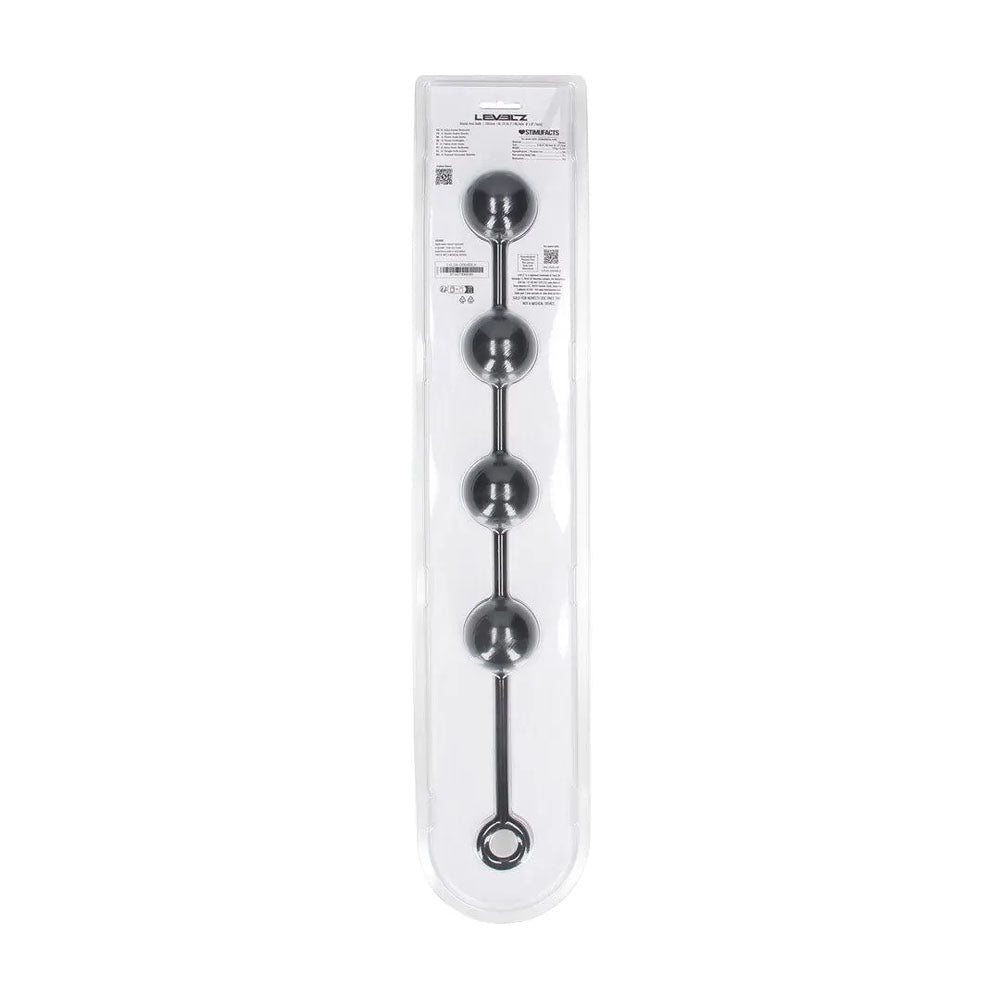 LEVELZ Round Anal Balls XL 50mm Black Anal Beads - ANAL TOYS