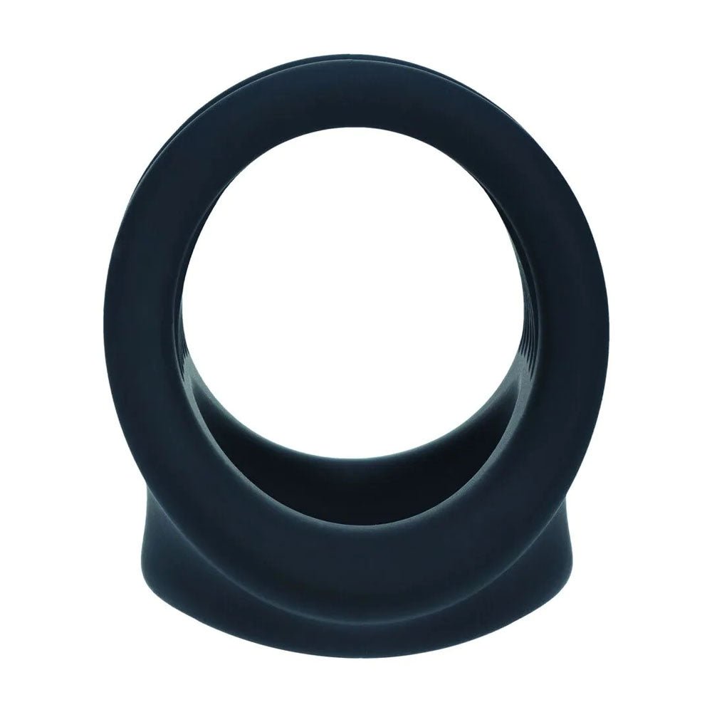 LEVELZ Silicone Cock and Ball Harness Black - COCK RINGS