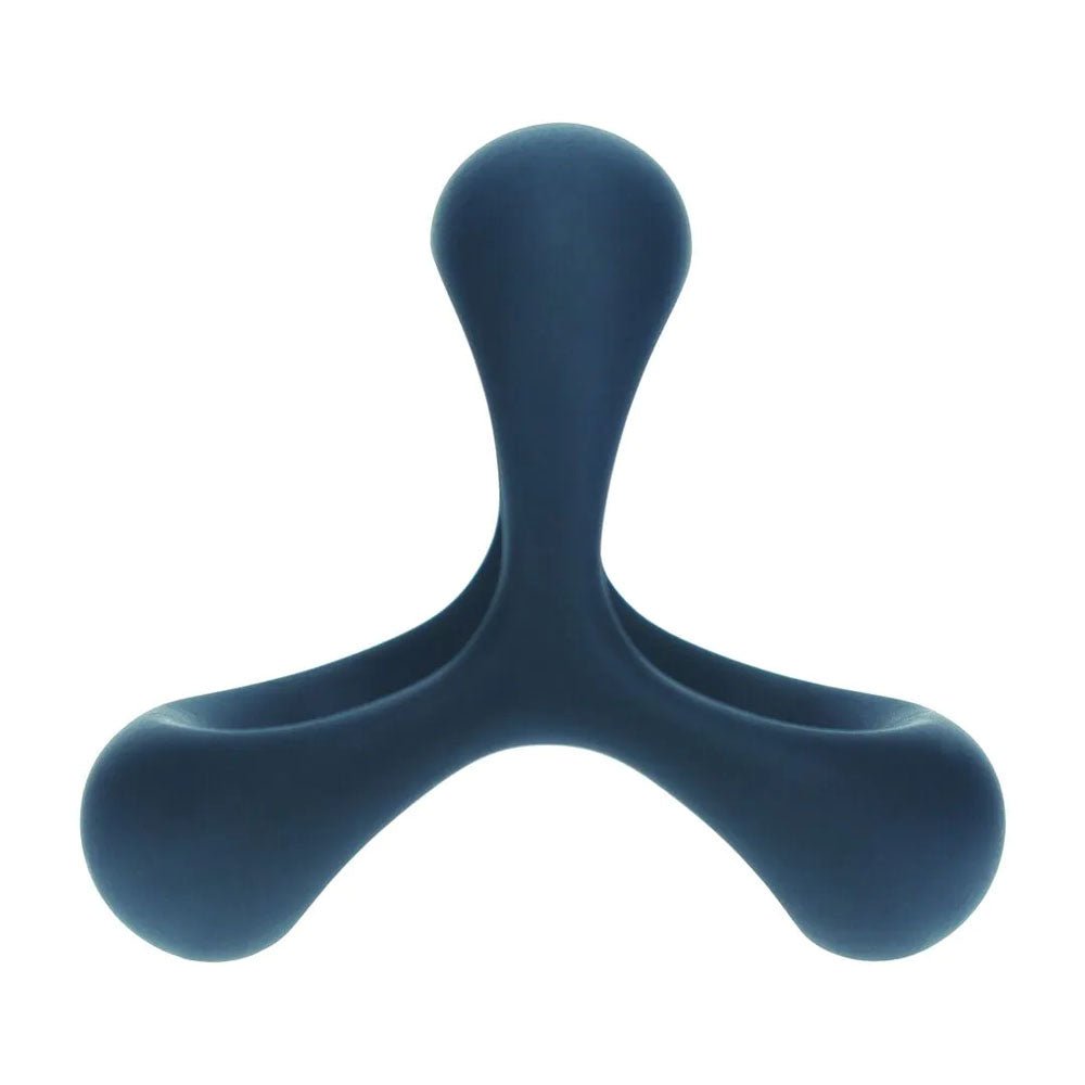 Levelz Tri O Ergo Silicone Cock Ring Black - COCK RINGS