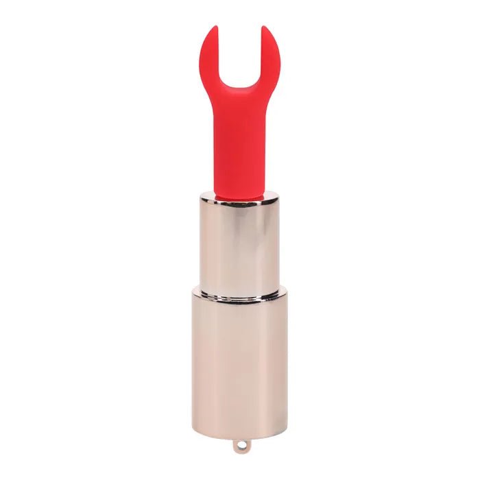 Loveline Diamond Red Lipstick Vibrator USB Rechargeable 8.3cm - VIBRATORS