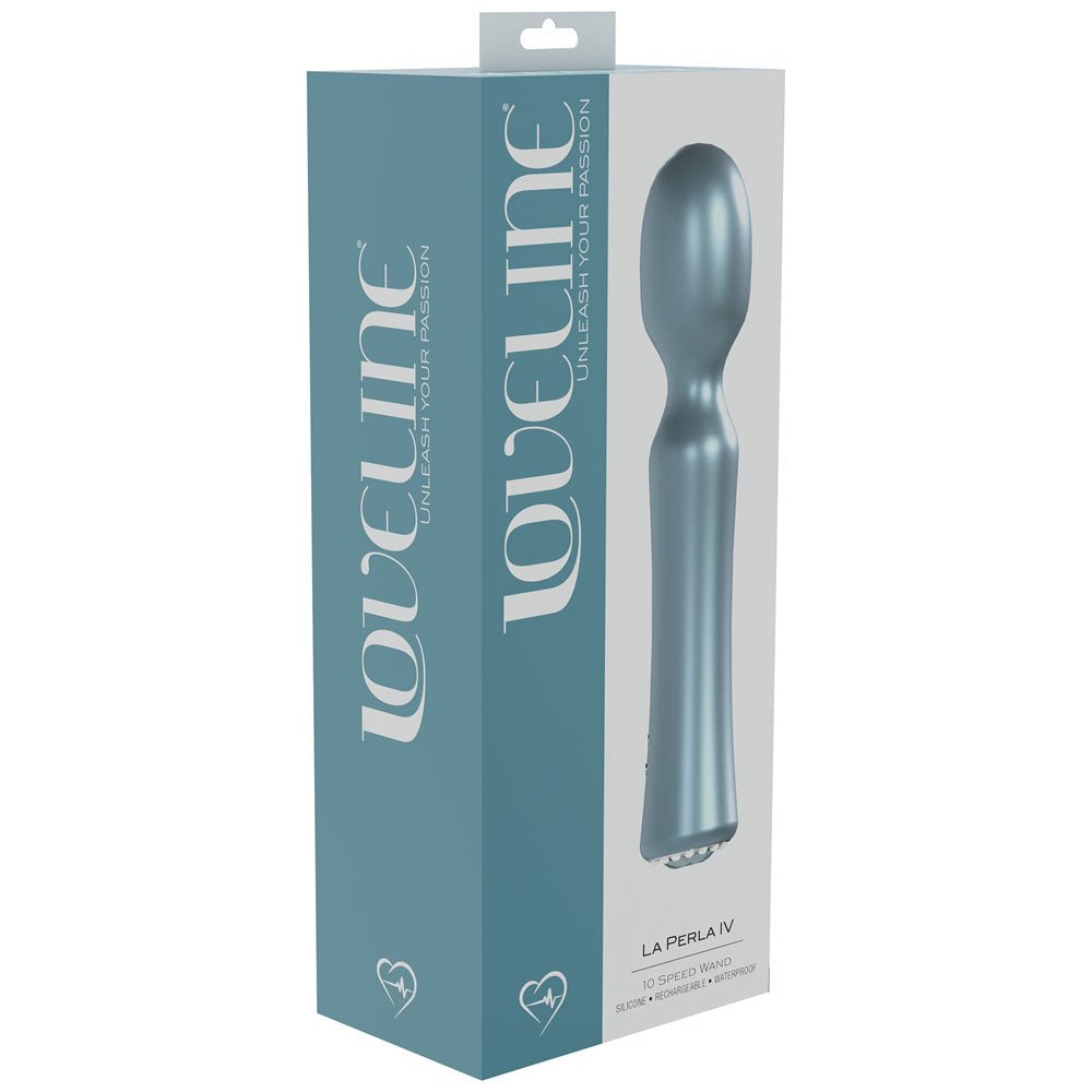 LOVELINE La Perla IV - Pearlescent Blue Massage Wand - VIBRATORS