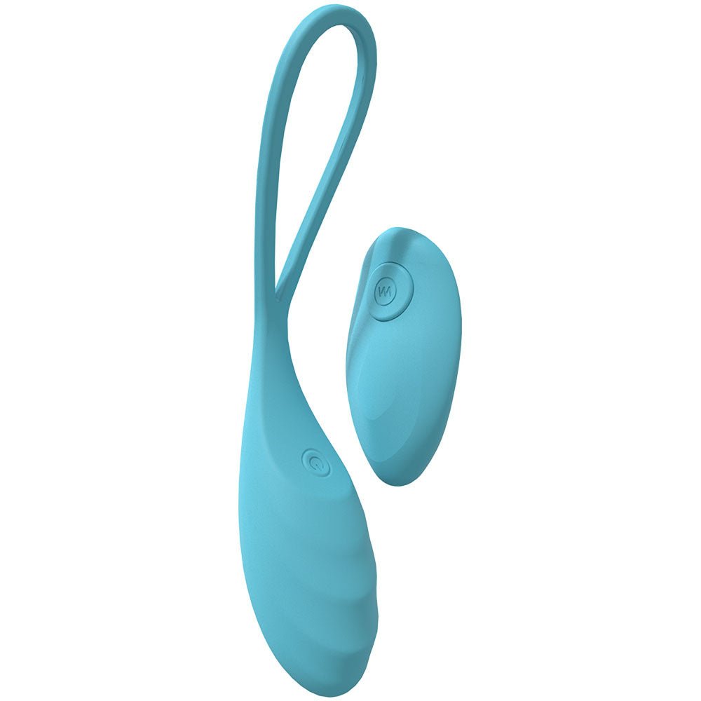 LOVELINE Passion - Blue Vibrating Egg with Wireless Remote - BULLETS & EGGS