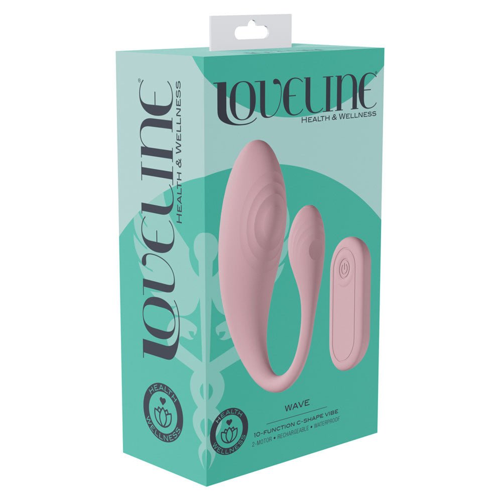 LOVELINE Wave - C - Shaped Vibrator with Remote - VIBRATORS - Naughty by Nature Adult Store