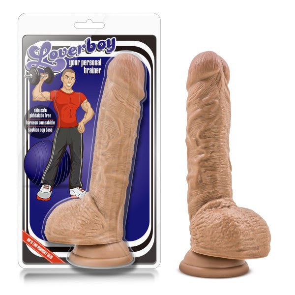 Loverboy Personal Trainer Brown 9" Suction Cup Dildo | Blush Novelties - DONGS