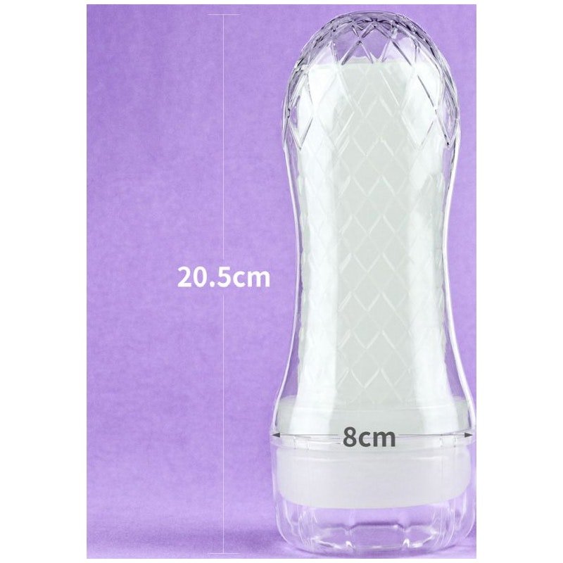 Lovetoy Lumino Play Ribbed Masturbator – Glow in the Dark TPE Stroker - Adult Toys