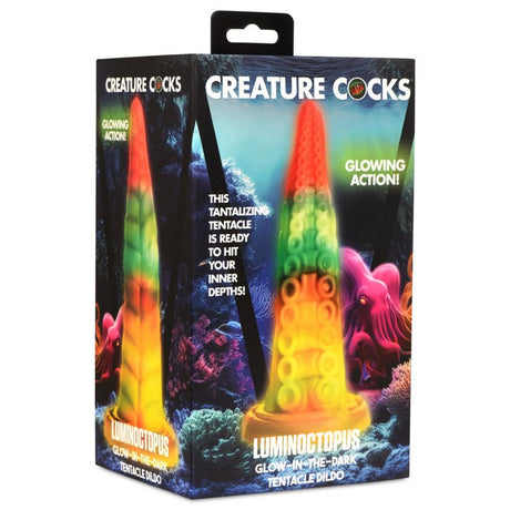 Luminoctopus GITD Tentacle Dildo - Adult Toys - Naughty by Nature Adult Store