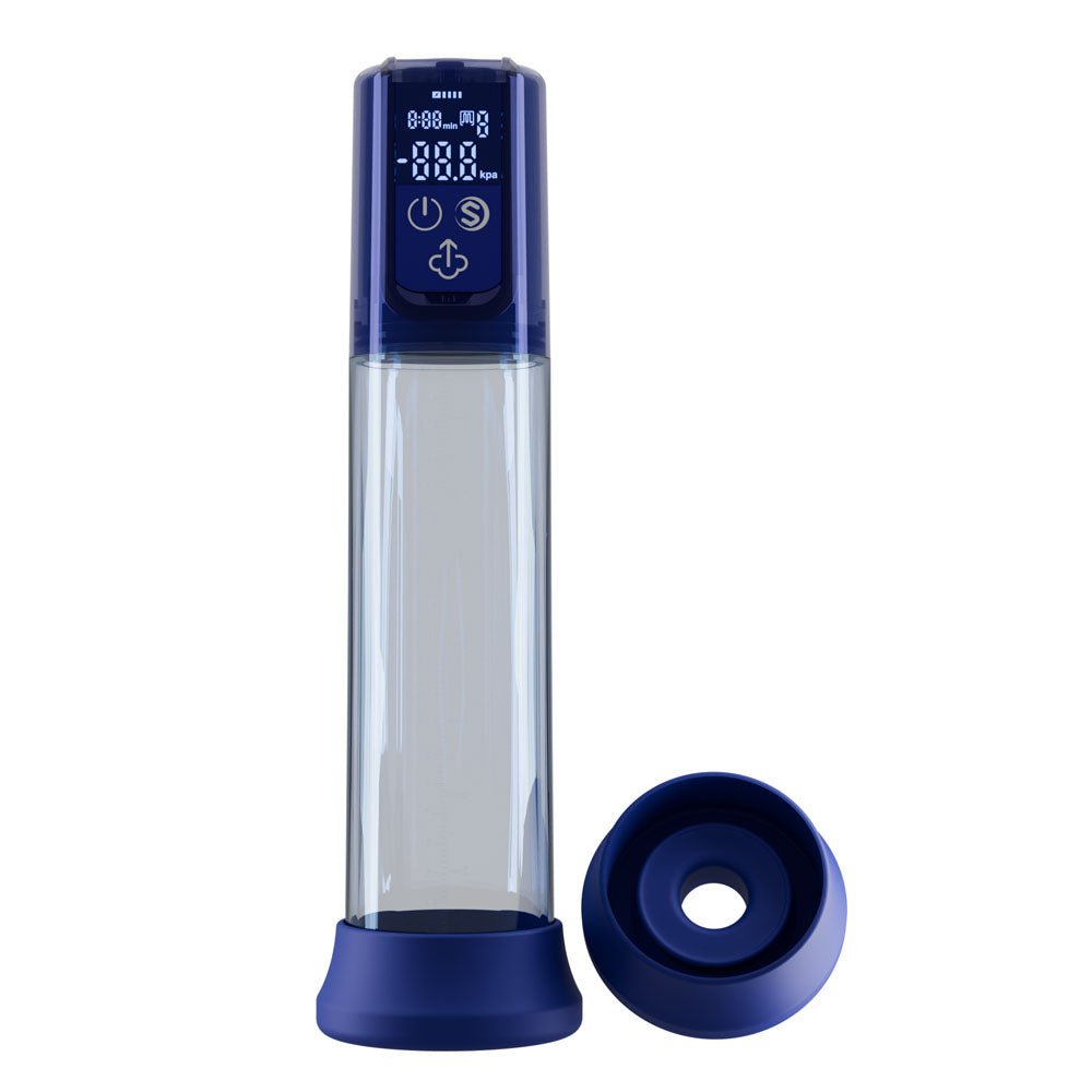 LuvPump Bathfun Smart Aqua Penis Pump Blue Waterproof - PUMPS