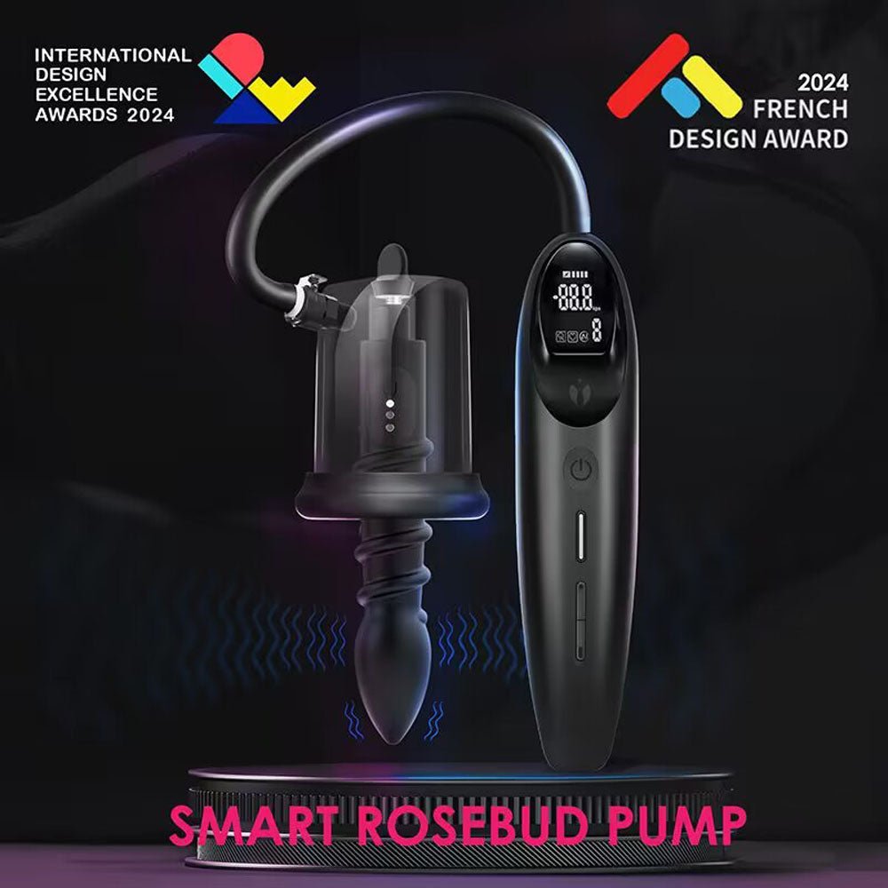LuvPump RosCup Pro Smart Rosebud Anal Pump Vibrating Probe - PUMPS