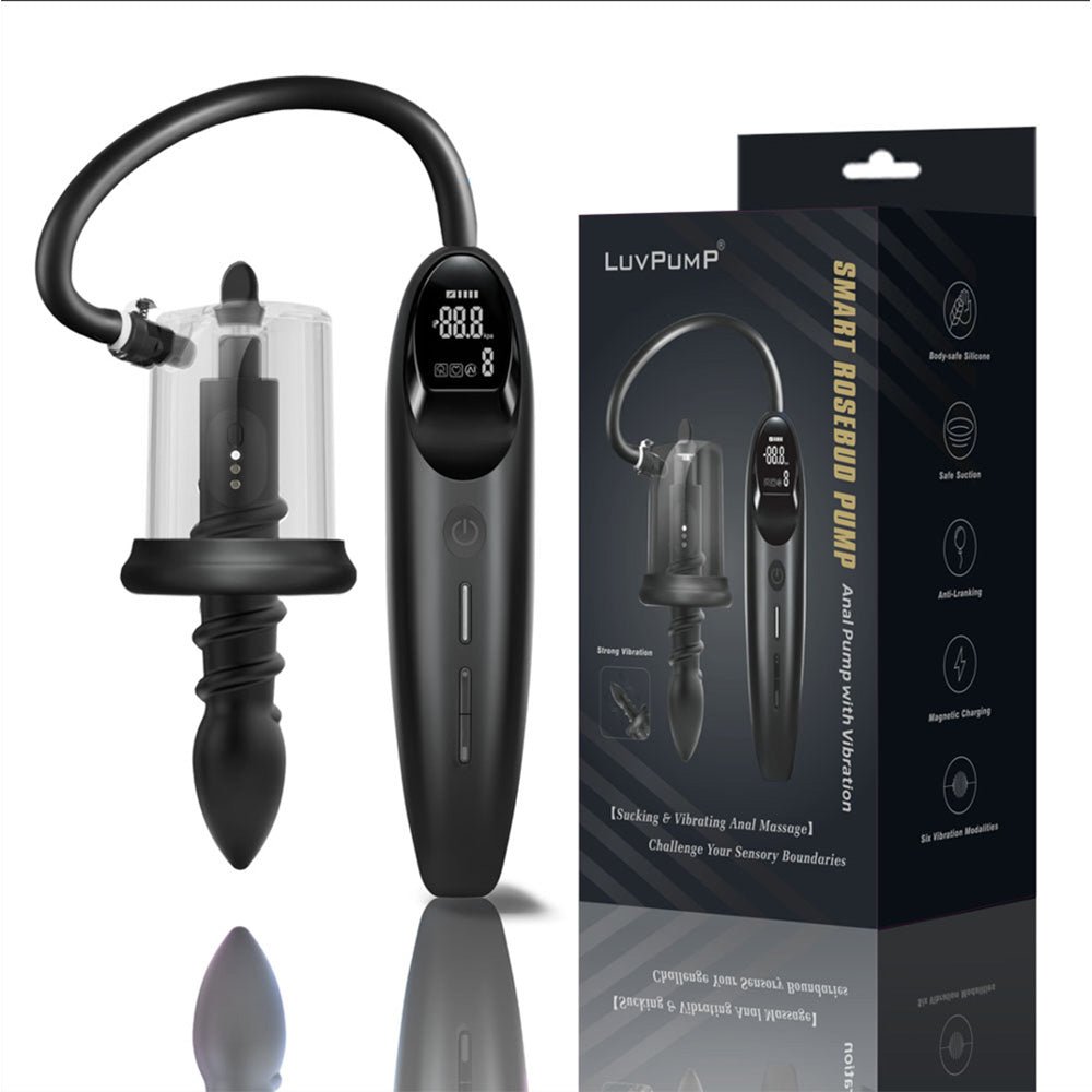 LuvPump RosCup Pro Smart Rosebud Anal Pump Vibrating Probe - PUMPS