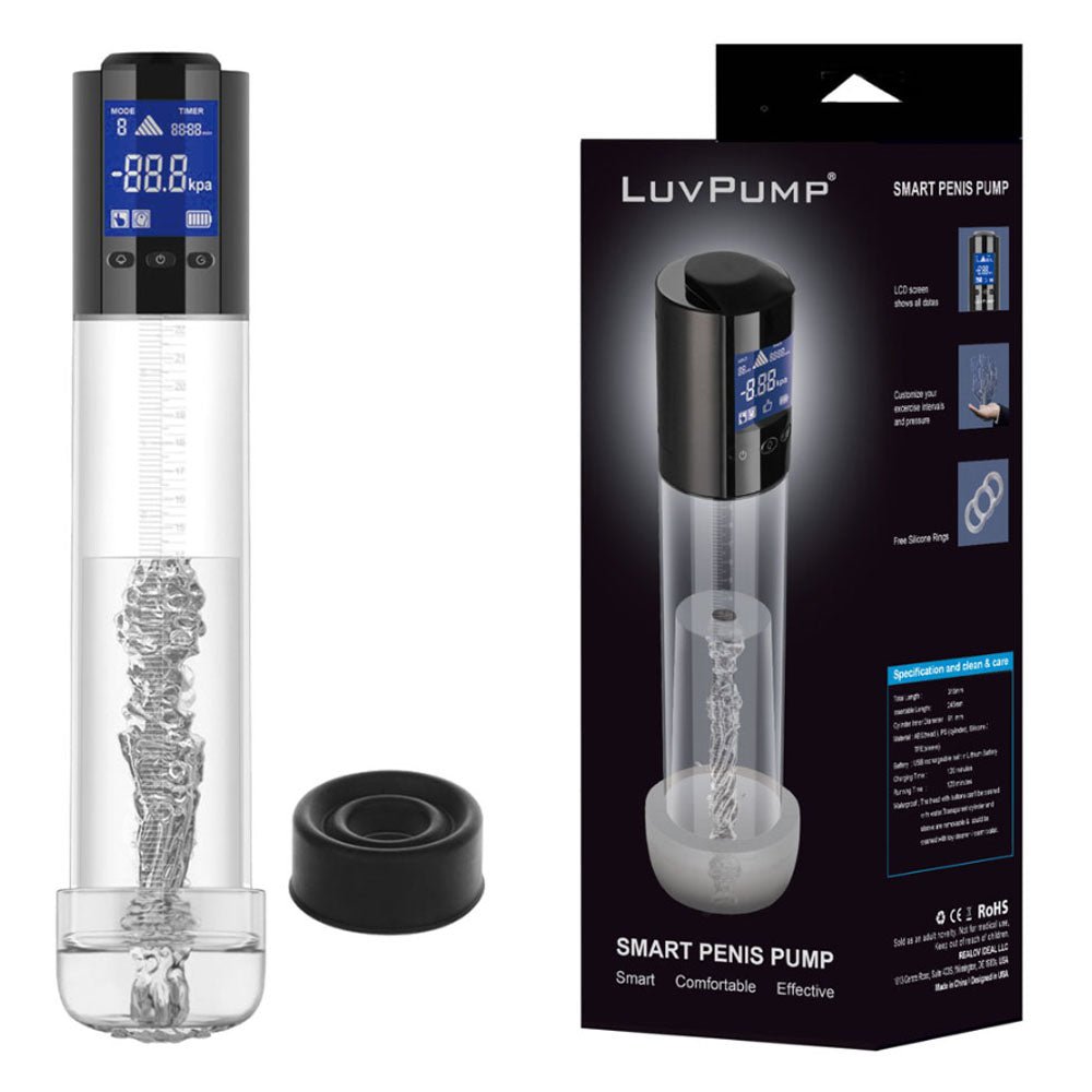 LuvPump Smart USB Rechargeable Automatic Penis Pump - PUMPS