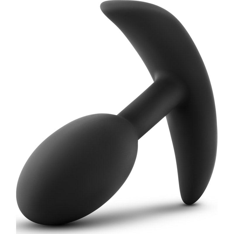 Luxe Wearable Vibra Slim Plug Small Black - Naughty by Nature Adult Store