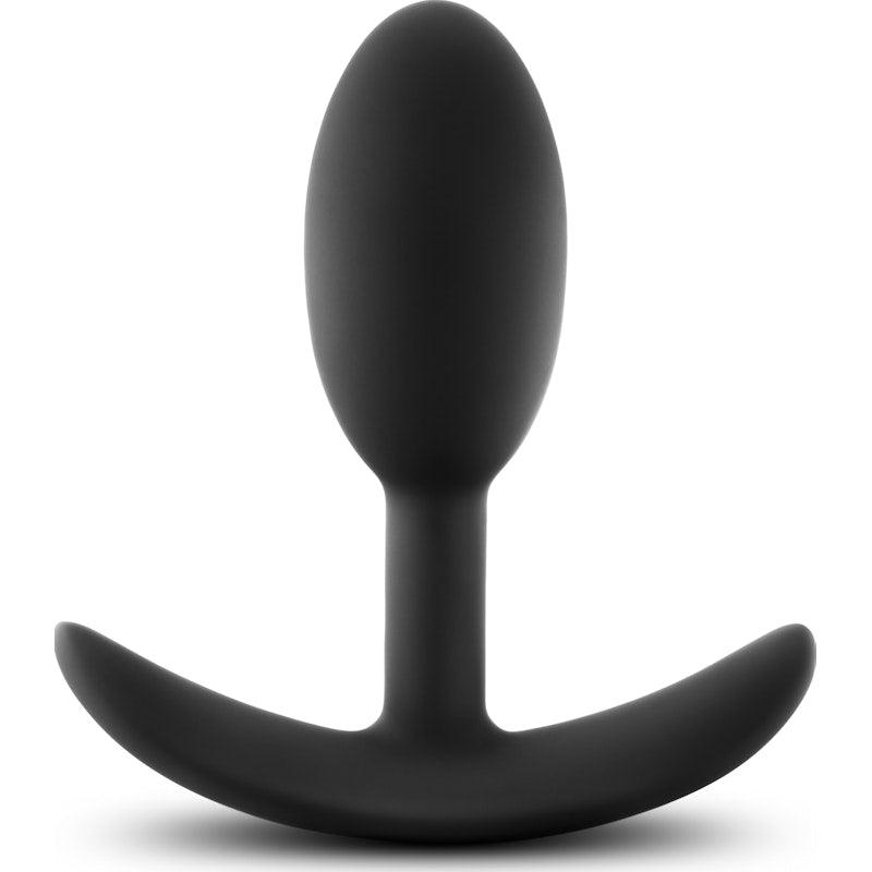 Luxe Wearable Vibra Slim Plug Small Black - Naughty by Nature Adult Store