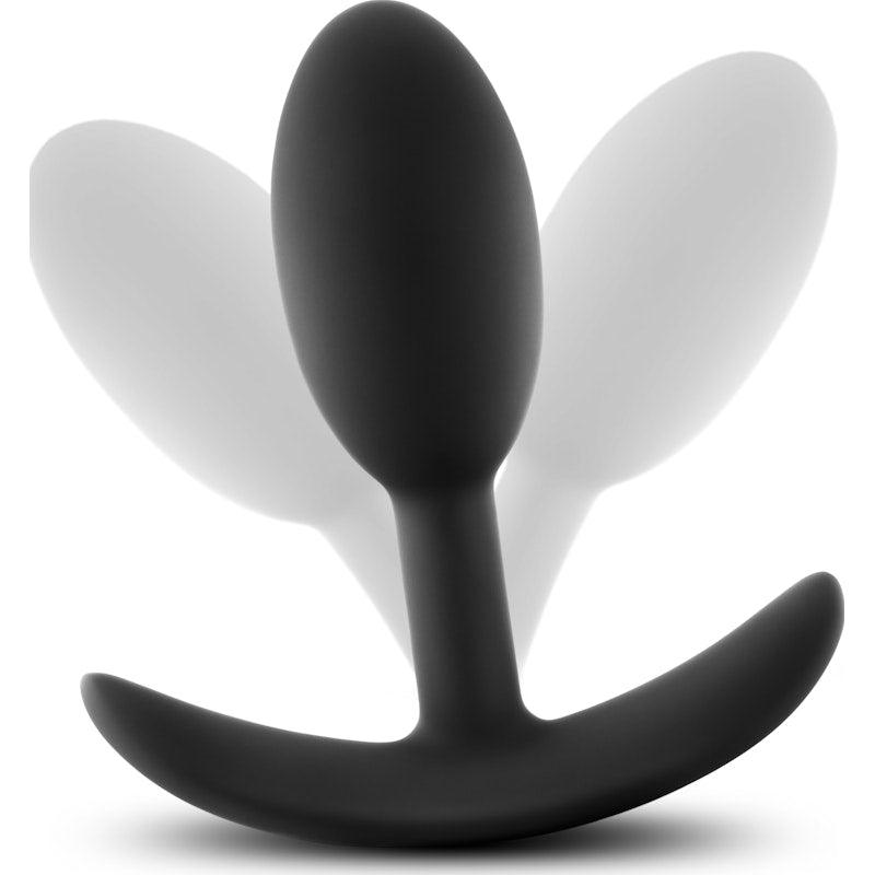 Luxe Wearable Vibra Slim Plug Small Black - Naughty by Nature Adult Store