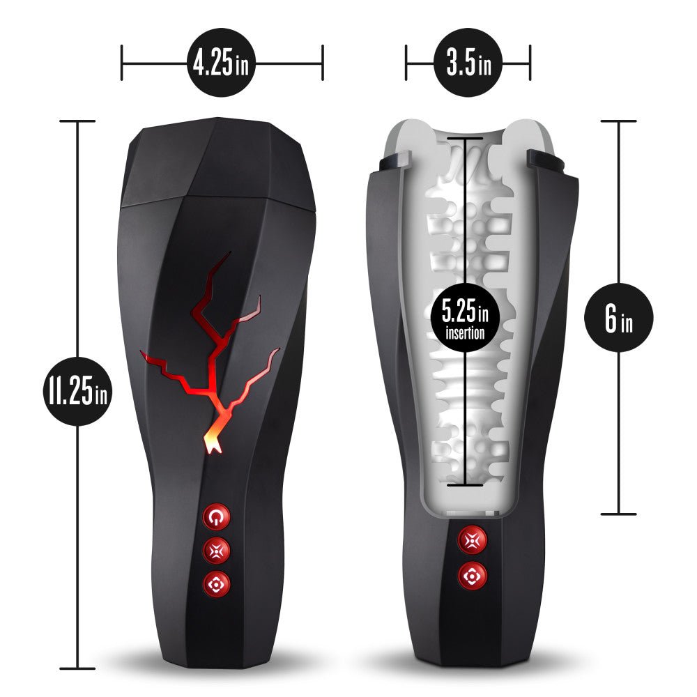 M For Men Storm Auto Stroker – Vibrating Milking Masturbator - MASTURBATORS