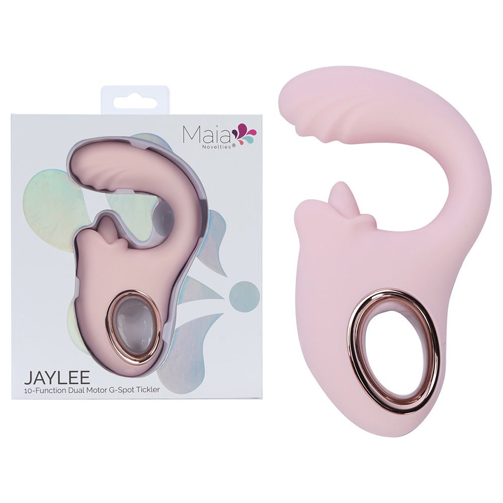 Maia Jaylee Pink USB Rechargeable Dual Motor Vibrator - VIBRATORS