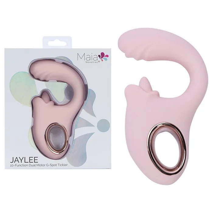 Maia Jaylee Pink USB Rechargeable Dual Motor Vibrator - VIBRATORS