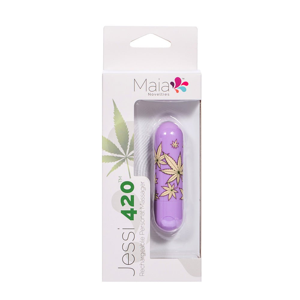 Maia Jessi 420 - Violet USB Rechargeable Bullet - BULLETS & EGGS