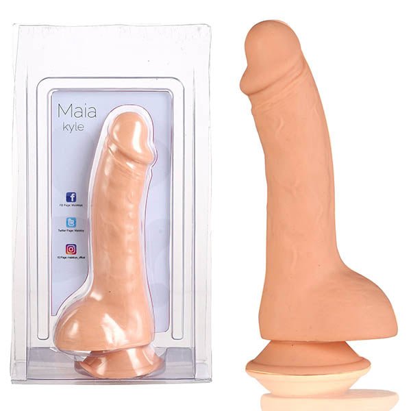 Maia Kyle Flesh Realistic Dildo 20.3 cm Sensual Play - DONGS
