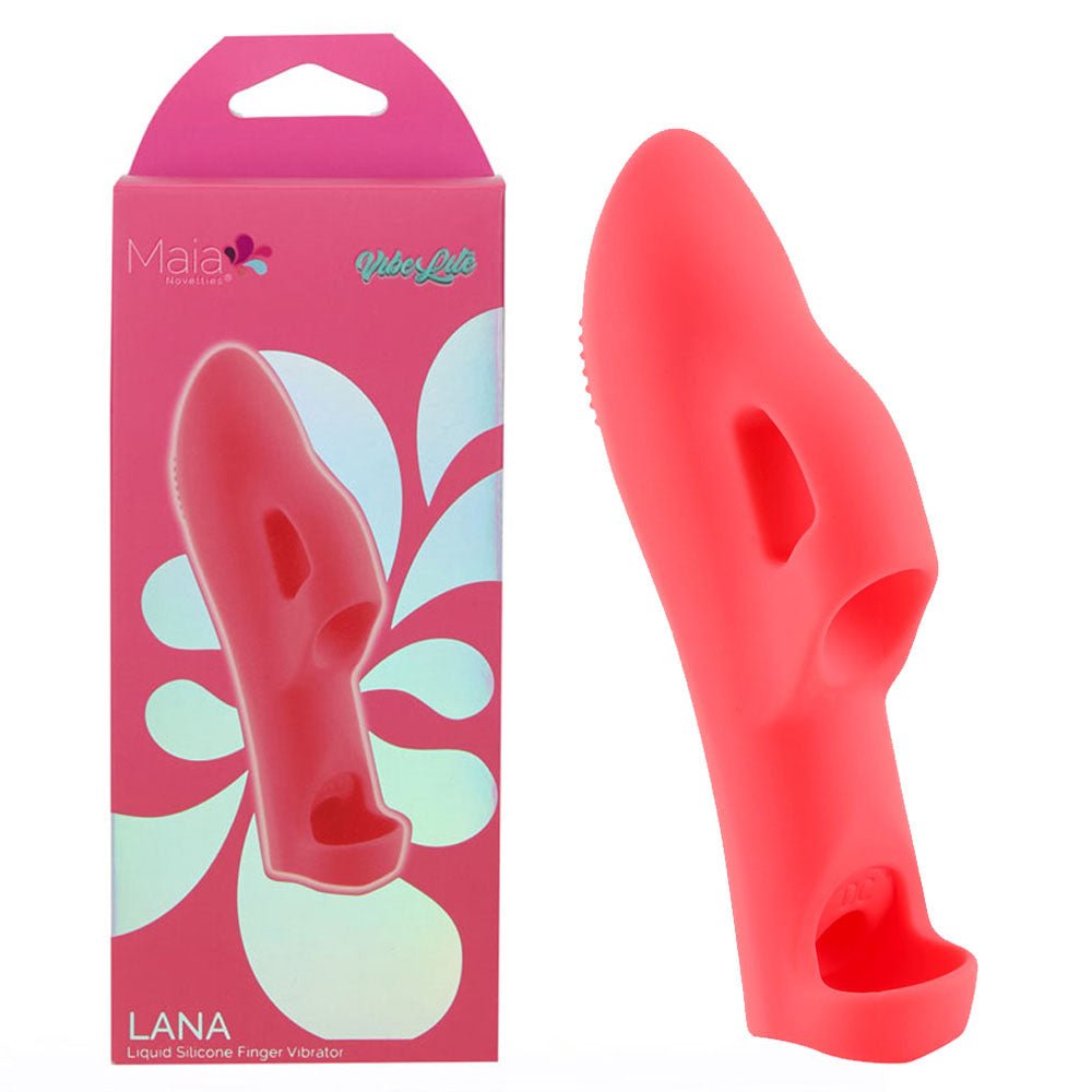 Maia LANA - Red Rechargeable Finger Stimulator - STIMULATORS