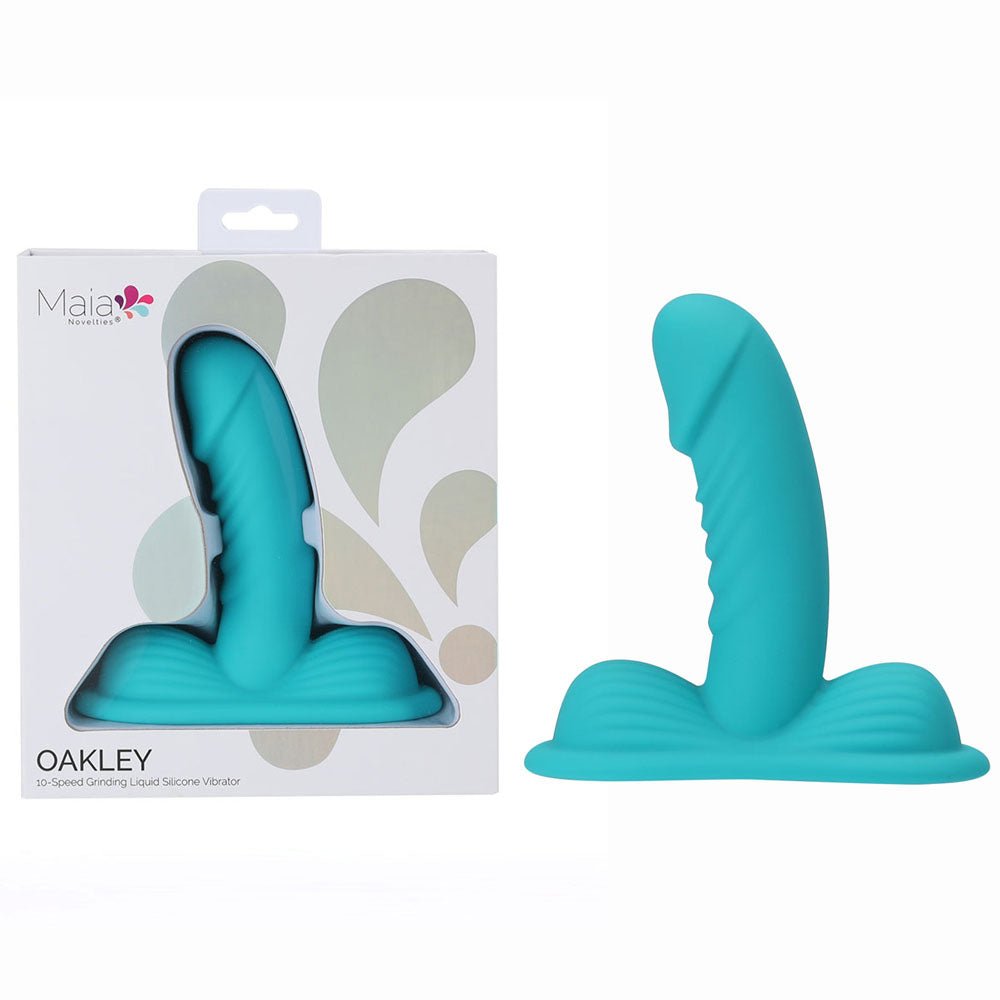 Maia OAKLEY - Blue Grinder Pad with 14 cm Vibrator - VIBRATORS