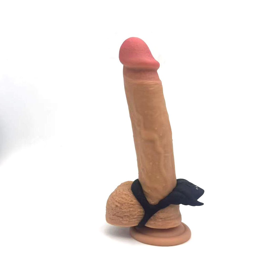 Maia Rocky Vibrating Cock Ring – USB Rechargeable – Sleek Black - COCK RINGS