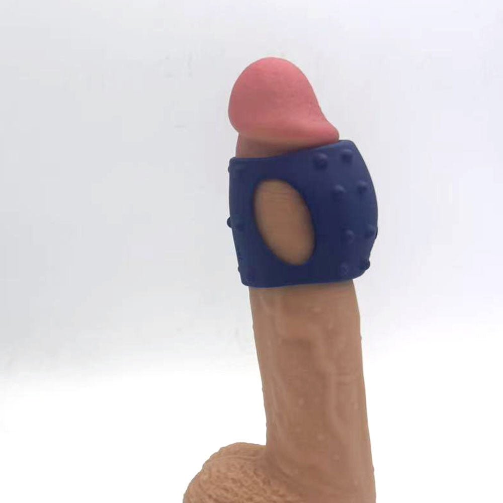 Maia Romeo Blue Vibrating Girth Enhancer Sleeve | USB Rechargeable - COCK RINGS