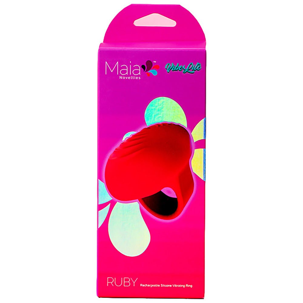 Maia RUBY - Pink USB Rechargeable Finger Stimulator - STIMULATORS
