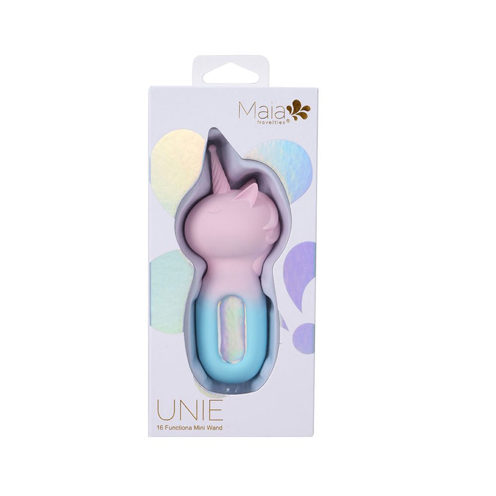 Maia UNIE - Pink/Blue USB Rechargeable Unicorn Wand - STIMULATORS