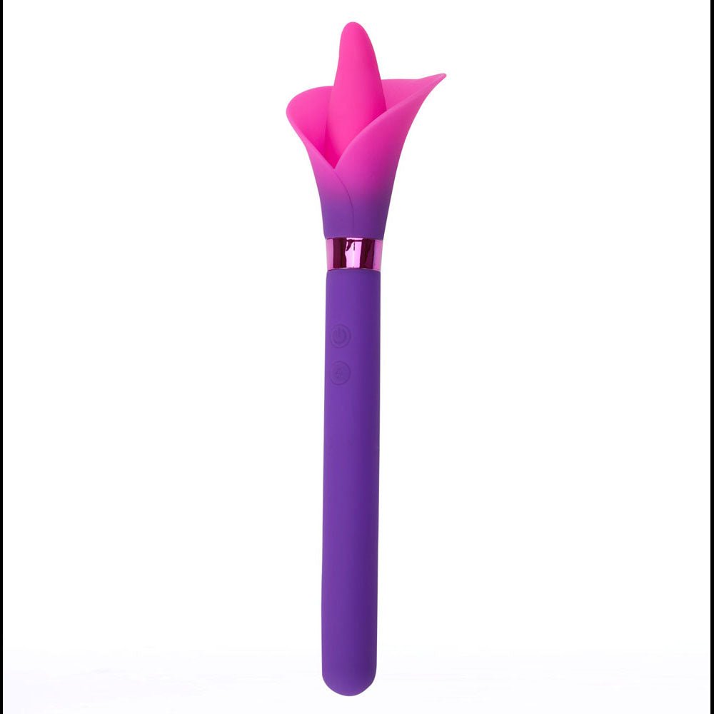 Maia VALA - Purple/Pink 22.2 cm Flower Vibrator - VIBRATORS