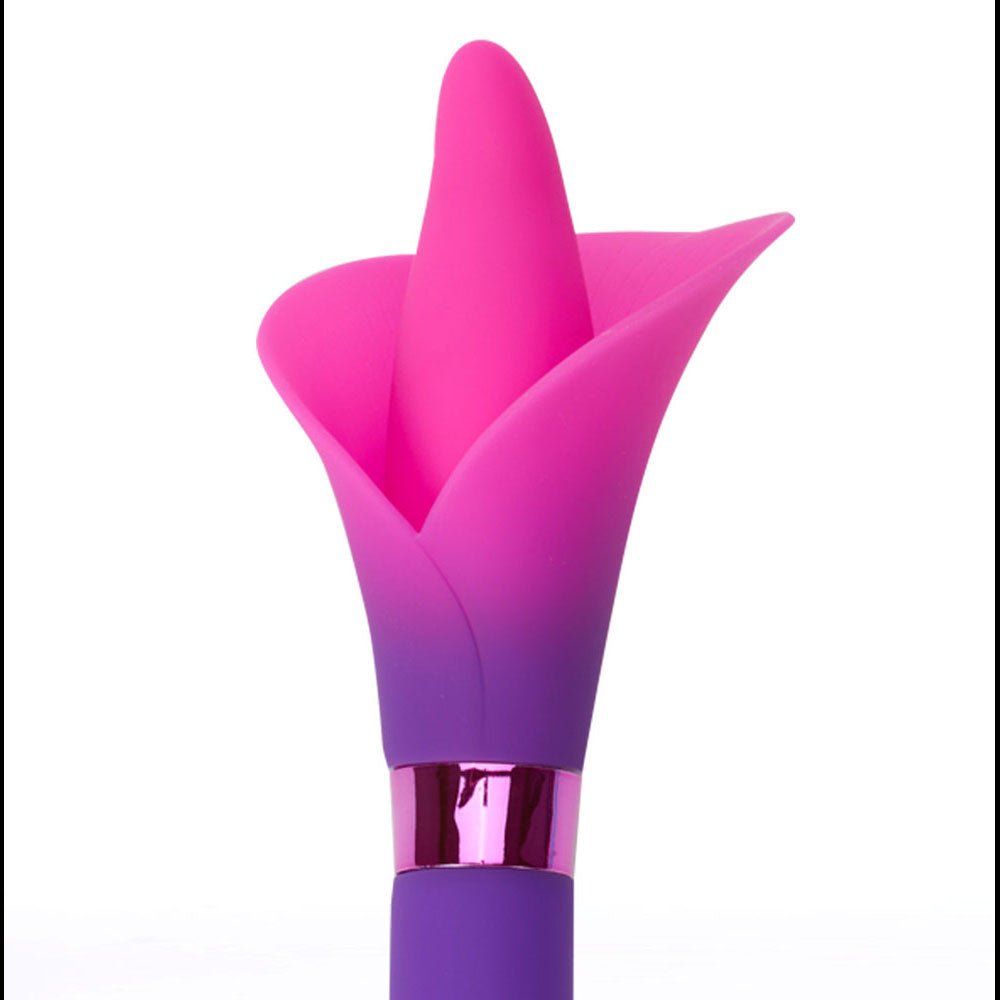 Maia VALA - Purple/Pink 22.2 cm Flower Vibrator - VIBRATORS
