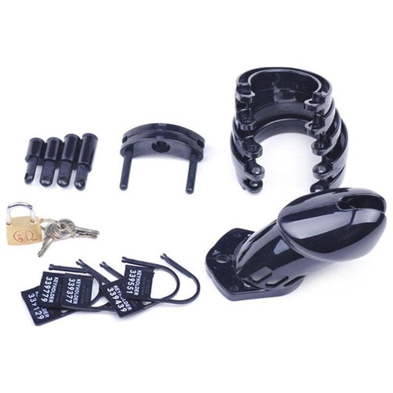 Male Chastity Kit Black - Adult Toys