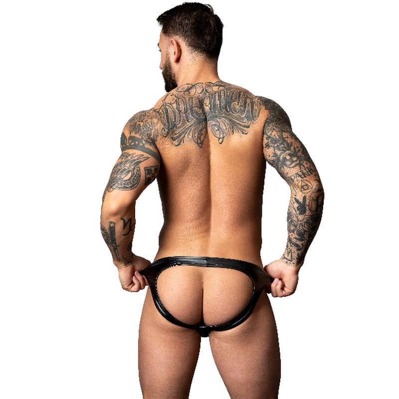 Male Power Liquid Onyx 2.0 Moonshine Jock Black - Lingerie