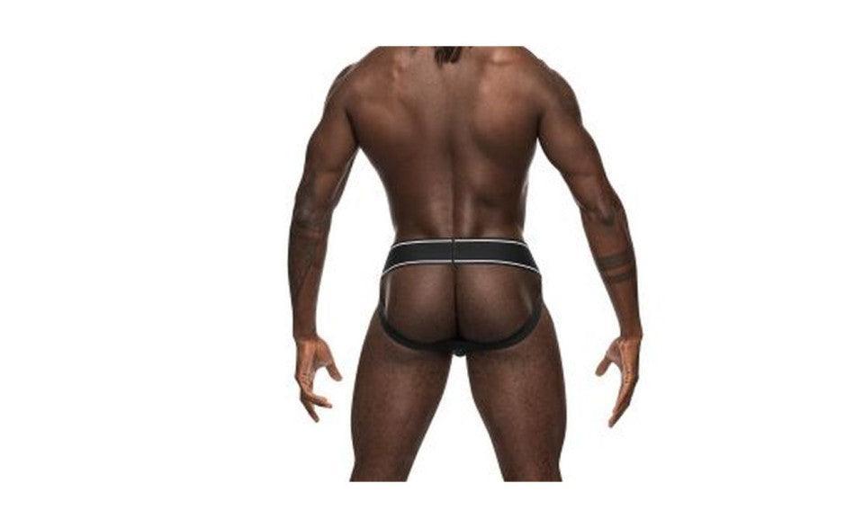 Male Power Modal Rib Jock Black - Lingerie
