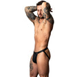 Male Power Snap Off Jock Black - Lingerie - Naughty by Nature Adult Store