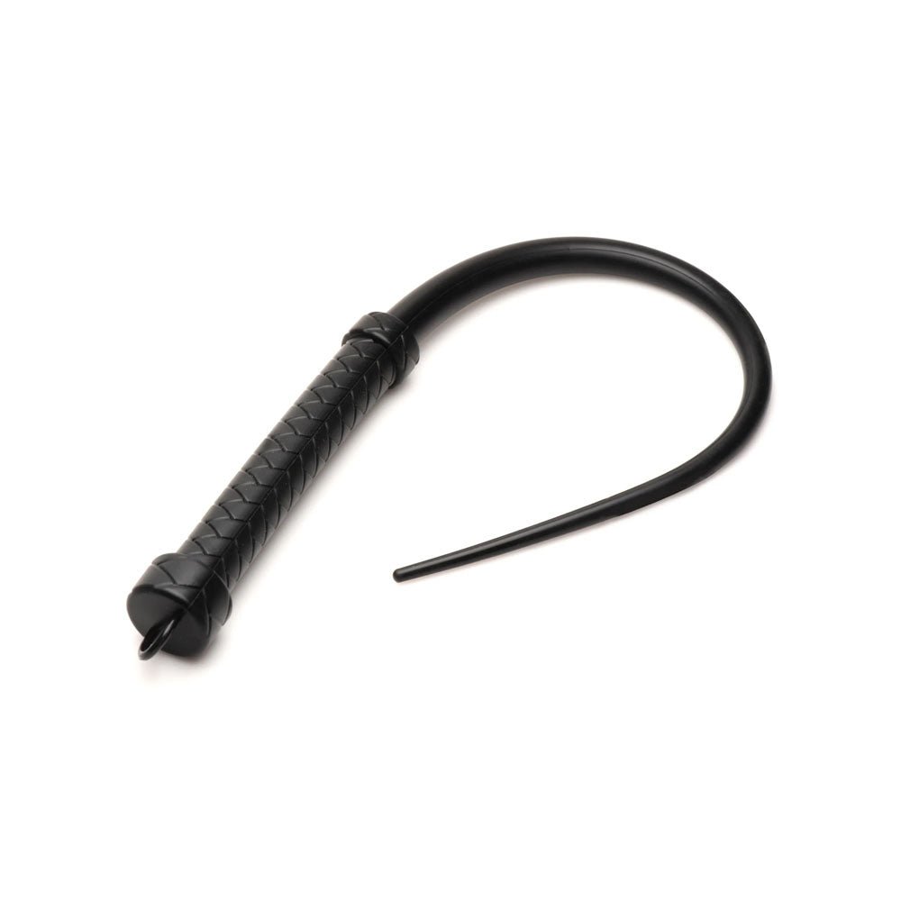 Master Series Viper Tail - Black - Black Silicone Whip - BONDAGE - TOYS